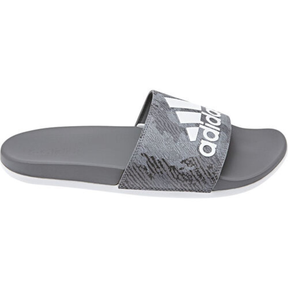 Adidas Men's Adilette Comfort Sandal (Grey, 10)